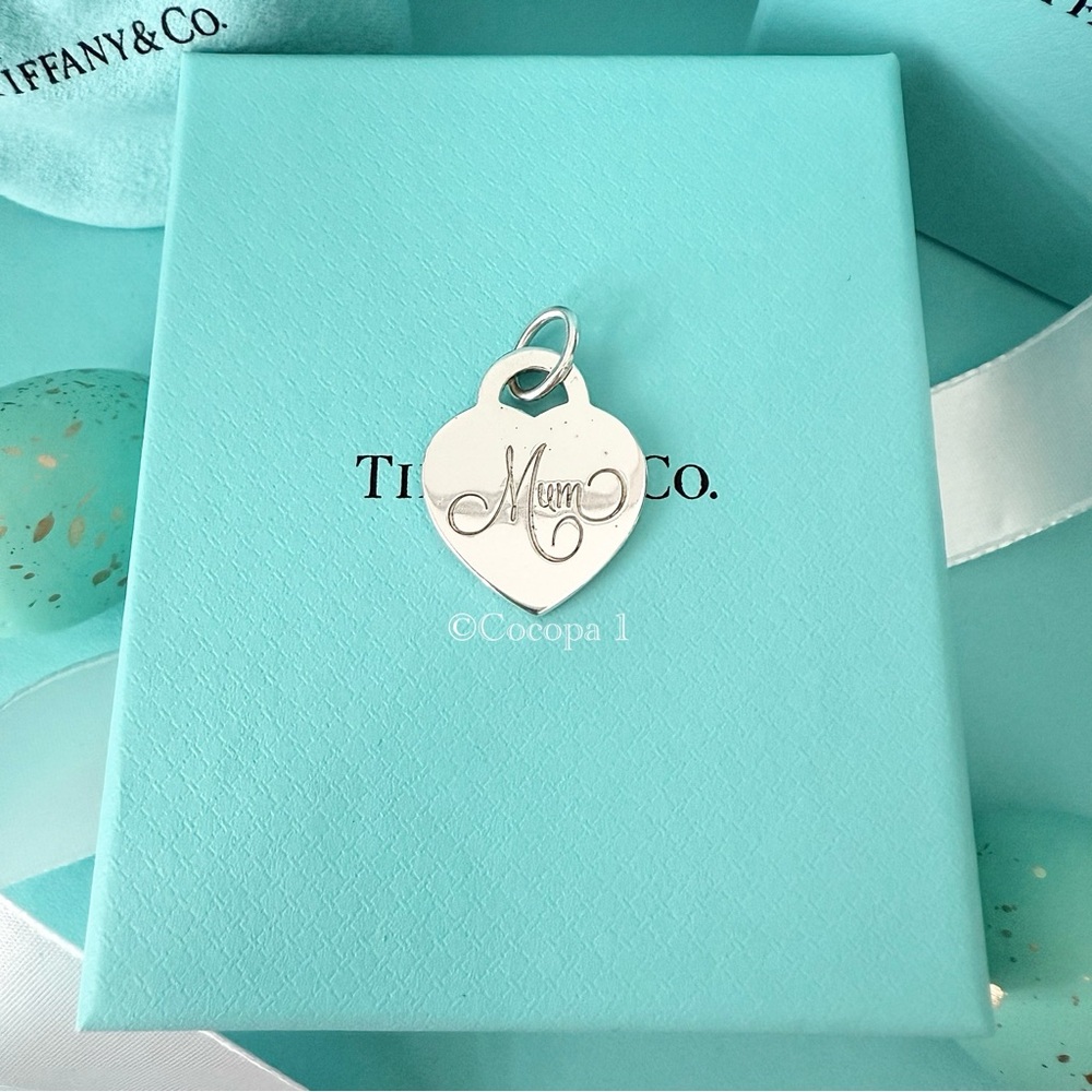 ❤️ Tiffany & Co. ❤️ Mom Heart Tag Charm / Pendant 🤍